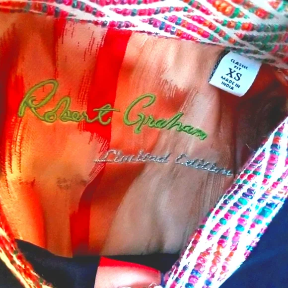 ROBERT GRAHAM Ltd Ed #382 /#815 SHEEN Rubber Duckies Shark RG Dress LS Shirt - Picture 15 of 15